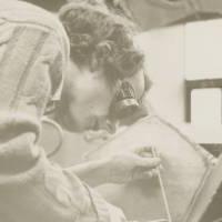 Student Mark Carlson welding in art class, March 1972.